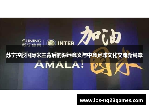 苏宁控股国际米兰背后的深远意义与中意足球文化交流新篇章